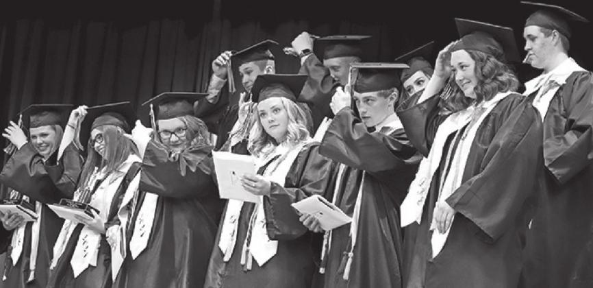 The new Graduates turn their tassles. VNV Photo by Lyle Van Camp