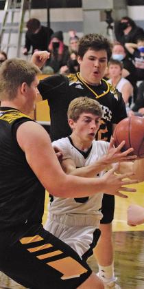 rebound against Park River players.
