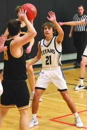 Trenton Keena concentrates on defense against Northern Cass.