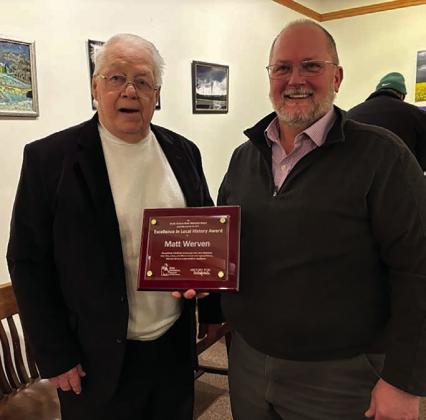 Pembina County Historical Society holds annual meeting, distributes awards